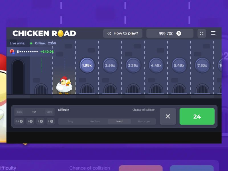 Características del juego Chicken Road online