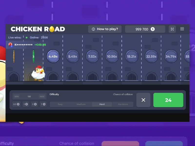 Características del juego Chicken Road online