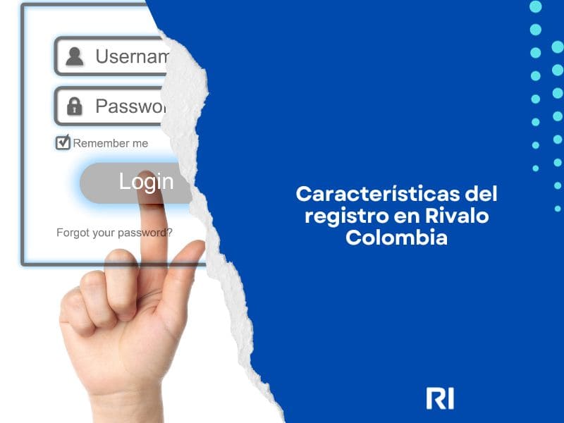 Características del registro en Rivalo Colombia